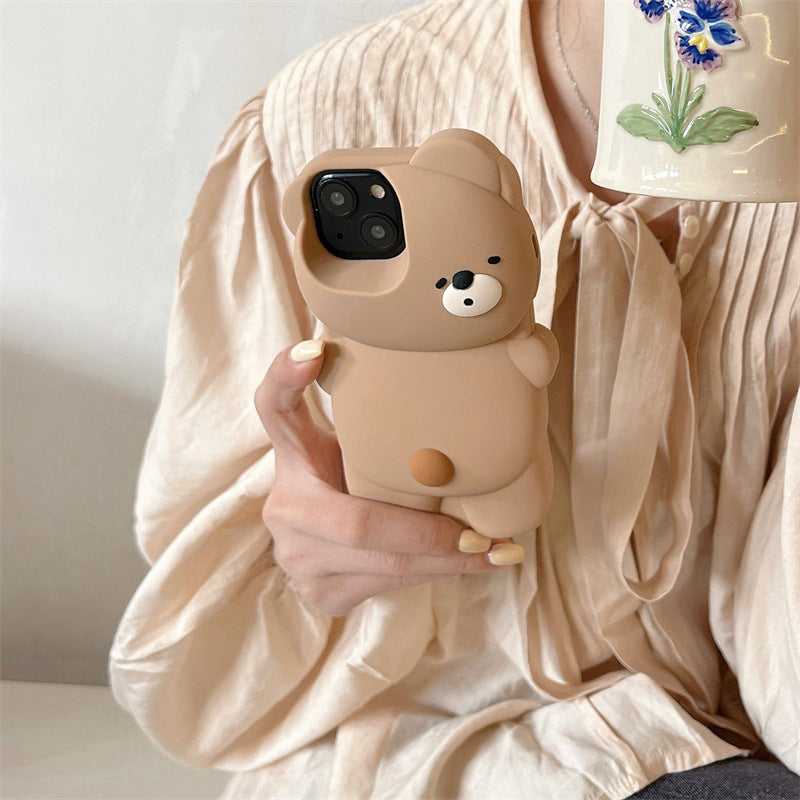 iPhone case | INSNIC Creative Cute Silicone Sleeping Bear