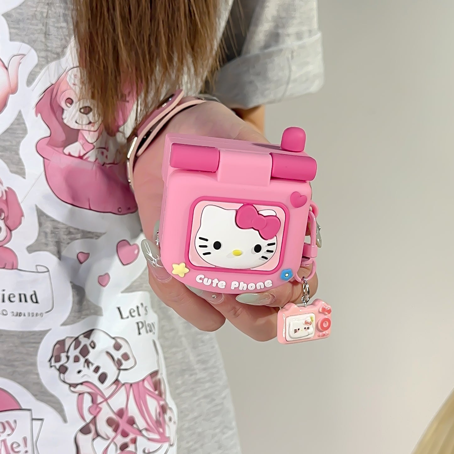 AirPods Case | INSNIC Creative Cute HelloKitty Girl Flip Mirror