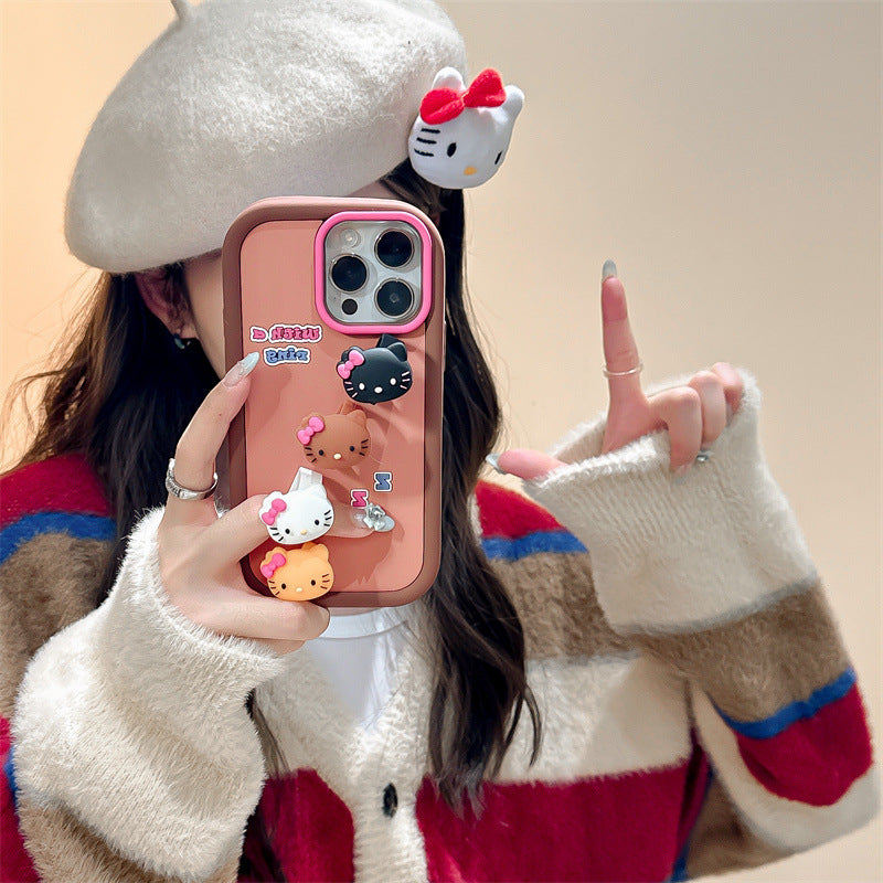 iPhone case | INSNIC Creative Cute Silicone Ring HelloKitty