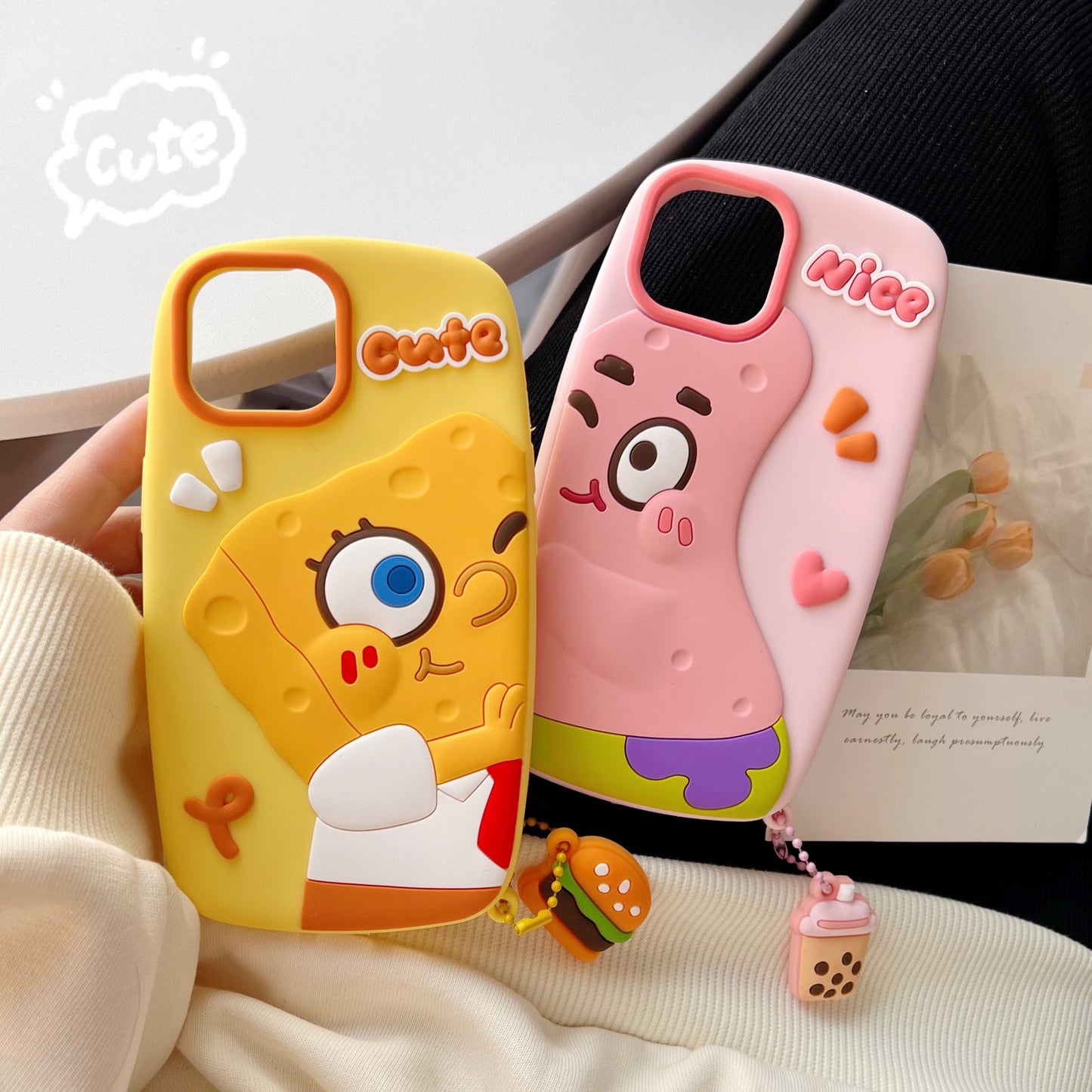 iPhone case | INSNIC Creative Cartoon SpongeBob Patrick Star For Couples And Friends