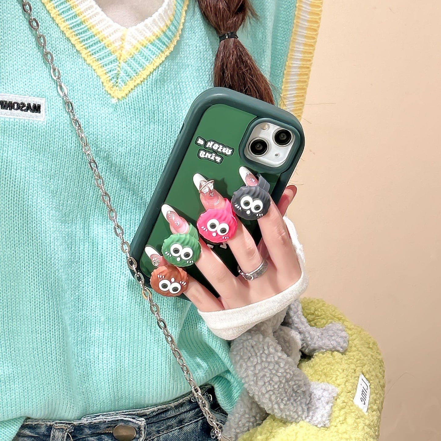 iPhone case | INSNIC Creative Cute Silicone Ring Briquettes