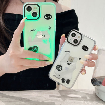 iPhone case | INSNIC Creative Incoming Call Glowing Cute Cats And Dogs