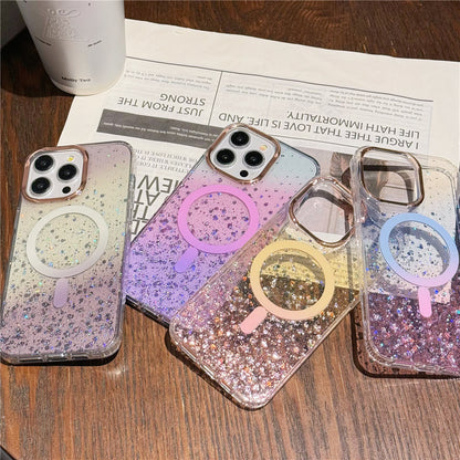 iPhone case | INSNIC High-grade Magnetic Absorption Bright Glitter Gradient