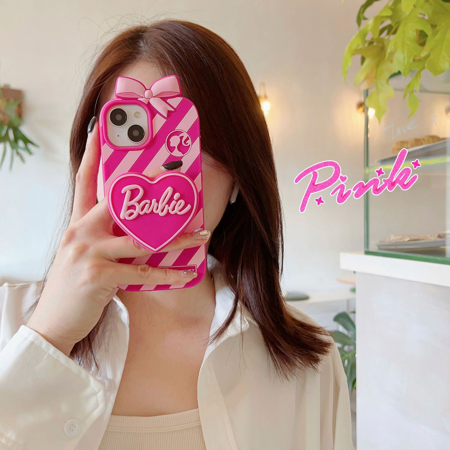 iPhone case | INSNIC Creative Pink Barbie With Stand