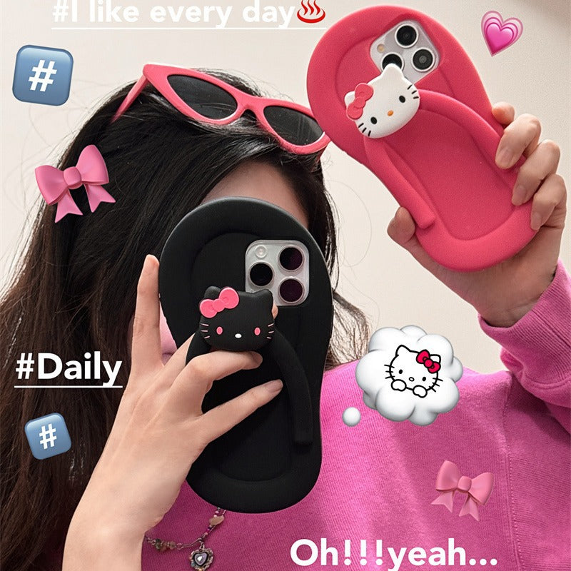 iPhone case | INSNIC Creative 3D Cartoon HelloKitty Slippers