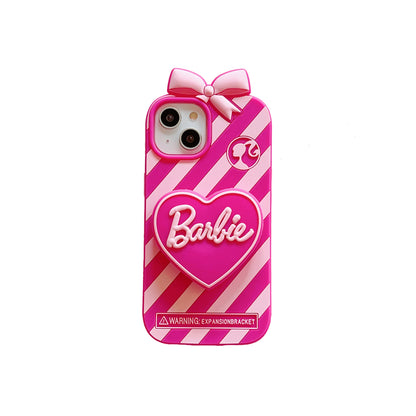 iPhone case | INSNIC Creative Pink Barbie With Stand