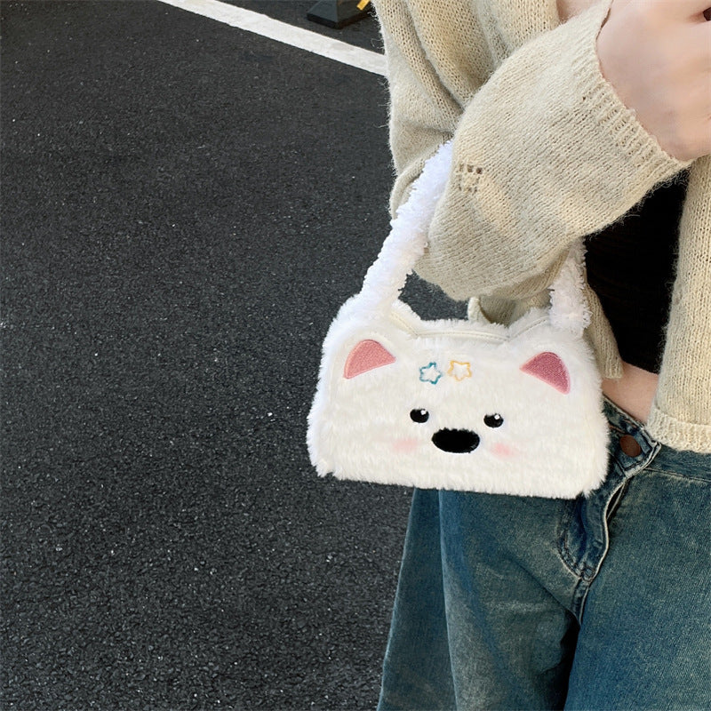 iPhone case | INSNIC Creative Plush Flap West Highland Tote