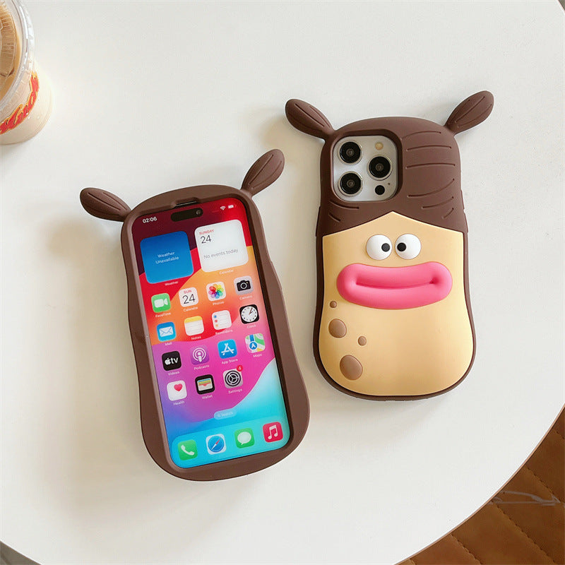 iPhone case | INSNIC Creative 3D Cartoon Fun Pinchable Girl